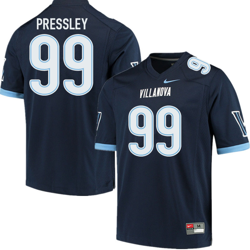 Men #99 CJ Pressley Villanova Wildcats College Football Jerseys Sale-Navy